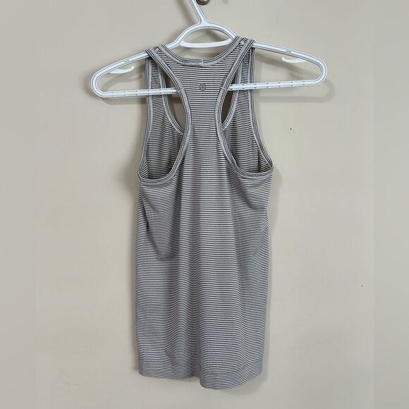Lululemon Striped Black and White Racerback - Picture 3 of 4